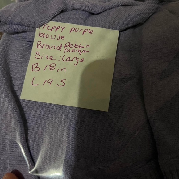 Y2K preppy 3/4 sleeve vneck sweater Measurements: Bust 36 in. - Picture 6 of 6